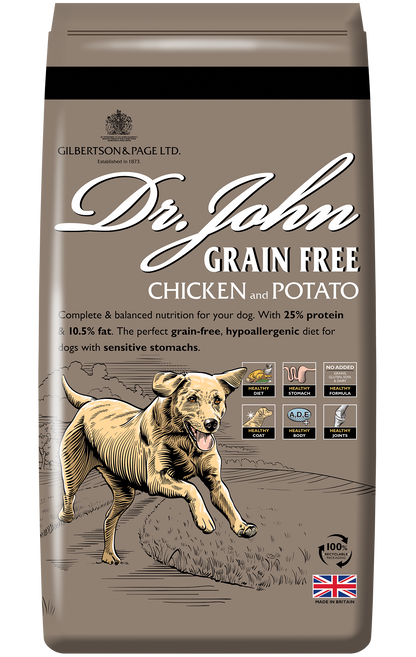 Dr. John Grain-Free chicken and potato with vegetables and gravy