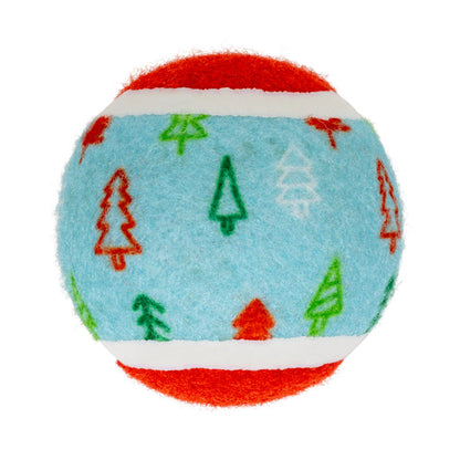 KONG Christmas Holiday SqueakAir® Medium Tennis Balls Dog Toy