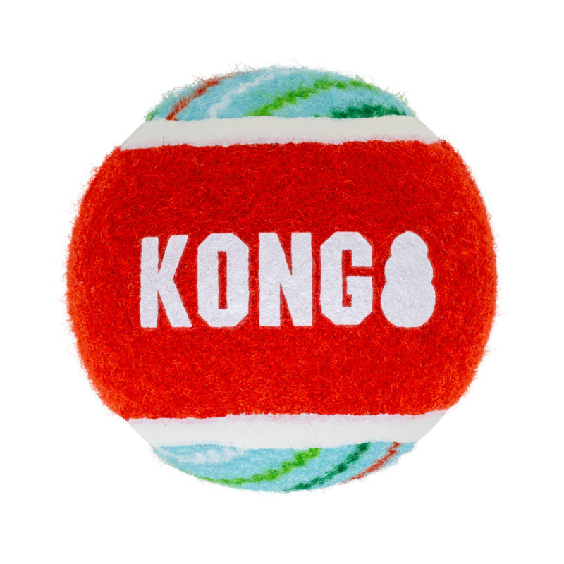 KONG Christmas Holiday SqueakAir® Small Tennis Balls