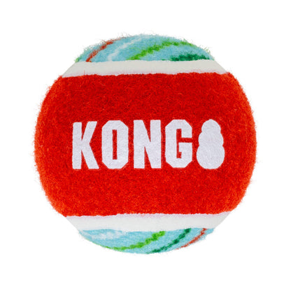 KONG Christmas Holiday SqueakAir® Small Tennis Balls