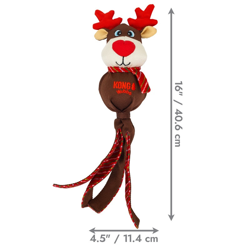 KONG Christmas Holiday Large Wubba® Assorted Dog Toy