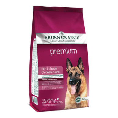 Premium Dry Dog Food Fresh Chicken & Rice