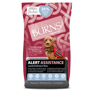 Burns Alert Assistance Adult/Senior Dry Dog Food - Lamb & Brown Rice