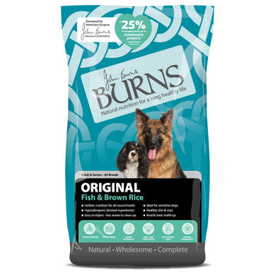 Burns Original Adult/Senior Dry Dog Food - Fish & Brown Rice