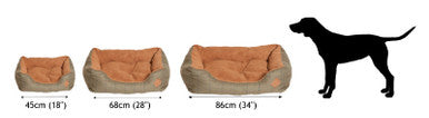 Danish Design Hunter Tweed Snuggle Dog Bed