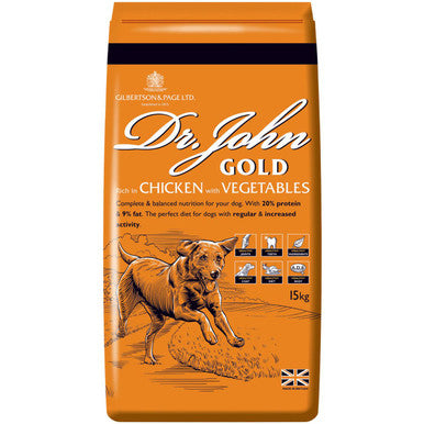 Dr John Gold Working Adult Dry Dog Food - Chicken & Vegetables