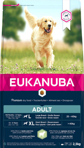 Eukanuba Large Breed Adult Dry Dog Food - Lamb & Rice