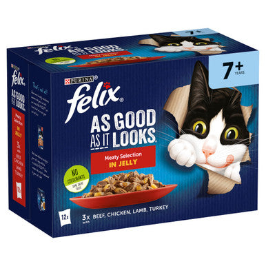 Felix As Good As It Looks 7+ Meat Cat Food