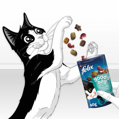 Purina Felix Party Mix Adult Cat Treats - Fish