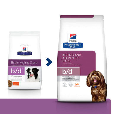 Hill's Prescription Diet b/d Brain Ageing Care Adult/Senior Dry Dog Food with Chicken