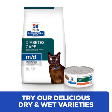 Hill's Prescription Diet m/d Diabetes Care Wet Cat Food with Chicken