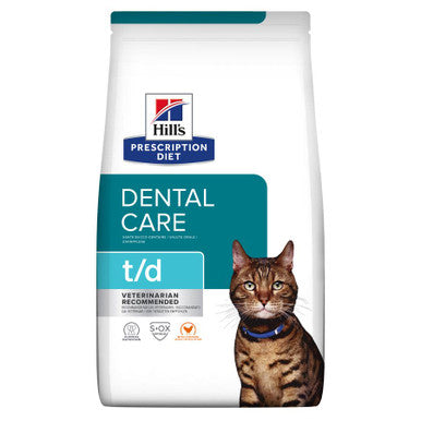 Hill's Prescription Diet t/d Dental Care Adult/Senior Dry Cat Food with Chicken