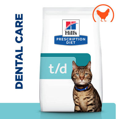 Hill's Prescription Diet t/d Dental Care Adult/Senior Dry Cat Food with Chicken