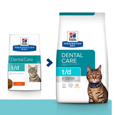 Hill's Prescription Diet t/d Dental Care Adult/Senior Dry Cat Food with Chicken