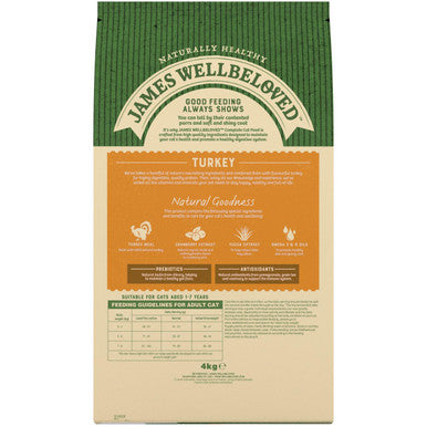 James Wellbeloved Complete Adult Dry Cat Food - Turkey