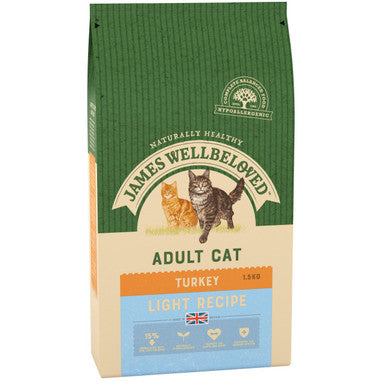 James Wellbeloved Complete Adult Dry Cat Food - Light Turkey