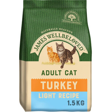 James Wellbeloved Complete Adult Dry Cat Food - Light Turkey