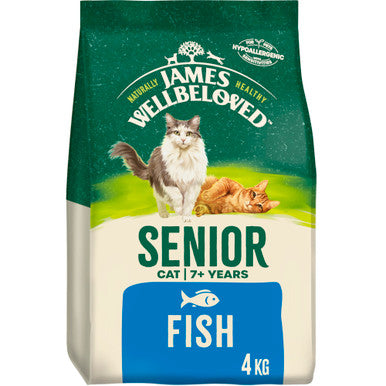 James Wellbeloved Complete Senior Dry Cat Food - Fish