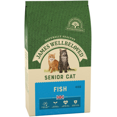 James Wellbeloved Complete Senior Dry Cat Food - Fish