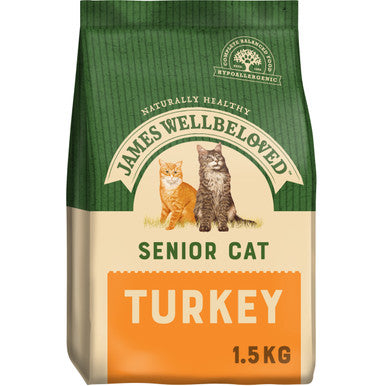 James Wellbeloved Complete Senior Dry Cat Food - Turkey