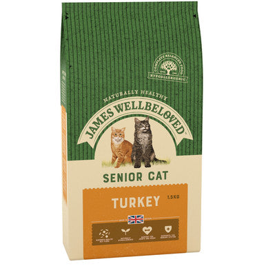 James Wellbeloved Complete Senior Dry Cat Food - Turkey