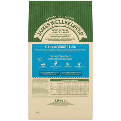 James Wellbeloved Grain Free Adult Dry Dog Food - Fish & Vegetable