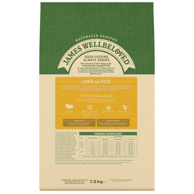 James Wellbeloved Adult Dry Dog Food - Lamb & Rice