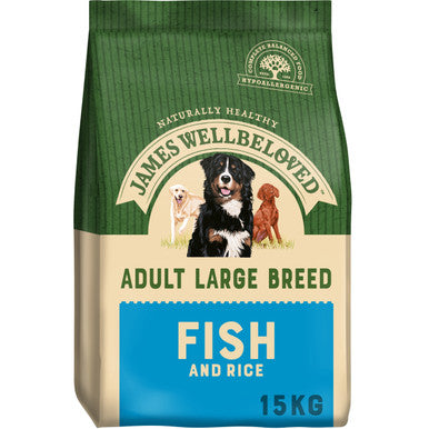Large Dry Dog Food Fish & Rice