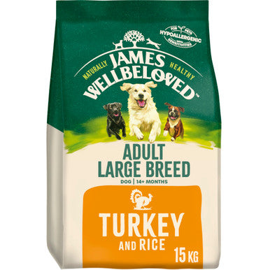 James Wellbeloved Large Adult Dry Dog Food - Turkey & Rice