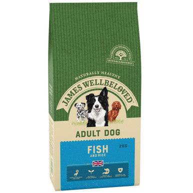 James Wellbeloved Adult Dry Dog Food - Ocean White Fish & Rice