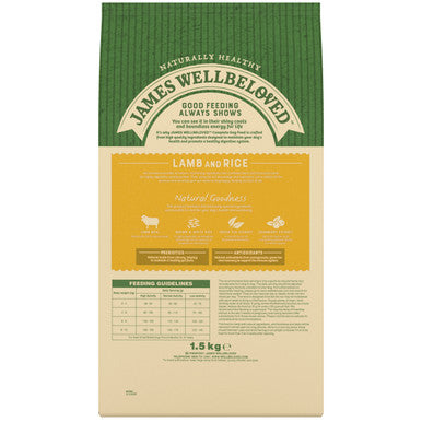 James Wellbeloved Small Adult  Dog - Lamb & Rice