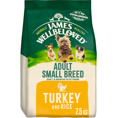 James Wellbeloved Small Breed Adult Dry Dog Food - Turkey & Rice