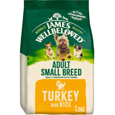 James Wellbeloved Small Breed Adult Dry Dog Food - Turkey & Rice