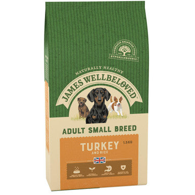 James Wellbeloved Small Breed Adult Dry Dog Food - Turkey & Rice