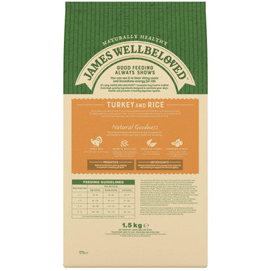 James Wellbeloved Small Breed Adult Dry Dog Food - Turkey & Rice