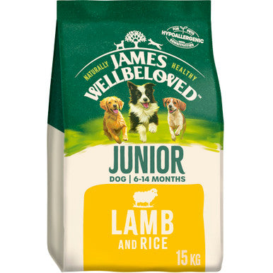 James Wellbeloved Junior Dry Dog Food - Lamb & Rice