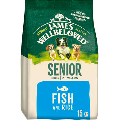 James Wellbeloved Senior Dry Dog Food - Fish & Rice