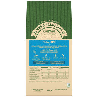 James Wellbeloved Senior Dry Dog Food - Fish & Rice