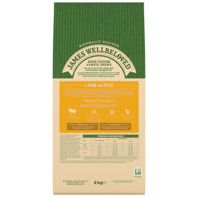 James Wellbeloved Senior Dry Dog Food - Lamb & Rice