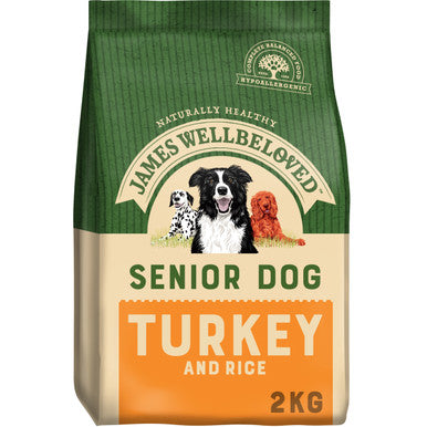 James Wellbeloved Senior Dry Dog Food - Turkey & Rice