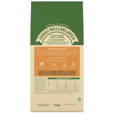 James Wellbeloved Senior Dry Dog Food - Turkey & Rice