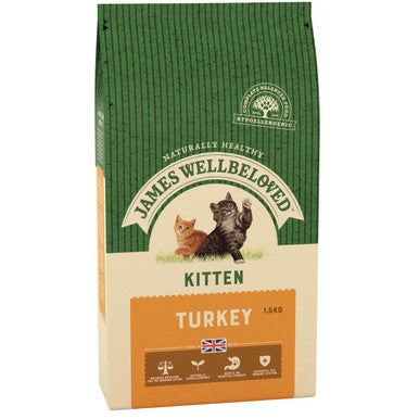 James Wellbeloved Complete Kitten Dry Cat Food - Turkey