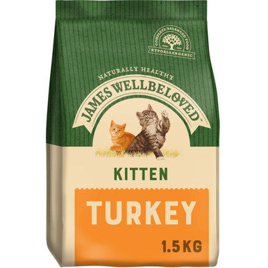 James Wellbeloved Complete Kitten Dry Cat Food - Turkey