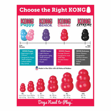 KONG Classic Red Chew Dog Toy