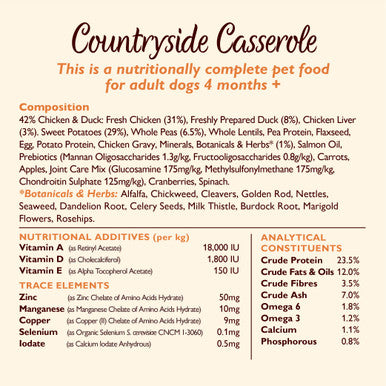 Lily's Kitchen Countryside Casserole Grain-free Adult Dry Dog Food - Chicken & Duck