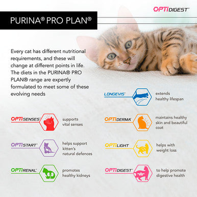 Purina Pro Plan Opti Start Original Kitten/Junior 1-12 Dry Cat Food - Chicken