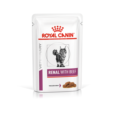 Royal Canin Veterinary Diet Renal Adult Wet Cat Food - Beef