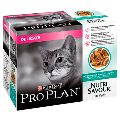 Purina Pro Plan NutriSavour Delicate Adult Wet Cat Food - Ocean Fish in Gravy