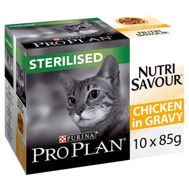 Purina Pro Plan NutriSavour Sterilised Adult Wet Cat Food - Chicken in Gravy