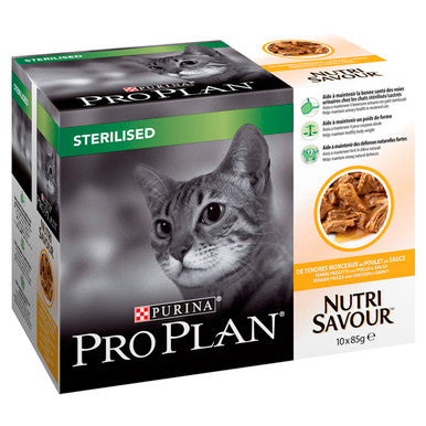 Purina Pro Plan NutriSavour Sterilised Adult Wet Cat Food - Chicken in Gravy